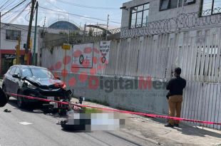 La víctima fue identificada como José “N” quien conducía una motocicleta