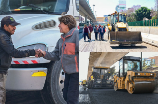 Video: Delfina Gómez supervisa Periférico Norte; obra avanza 52%