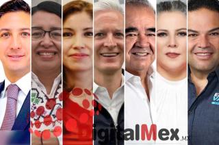 Rodrigo Jarque, Azucena Cisneros, Alicia Casado Medina, Alfredo del Mazo, Maurilio Hernández, Miroslava Carrillo, Enrique Vargas