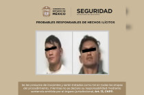 Manuel “N” y David “N” de 42 y 31 años de edad, respectivamente, fueron presentados ante la Agencia del Ministerio Público.