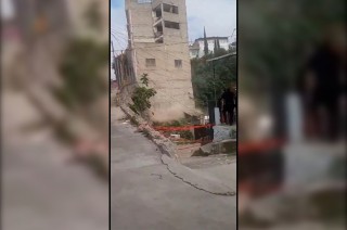 Protección Civil acudió al lugar y acordonó la zona