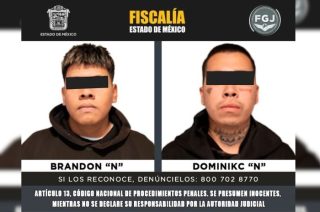 Brandon “N” y Dominikc “N” fueron detenidos por su probable participación en un homicidio.