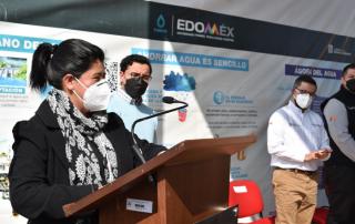 Se llevó acabo la inauguración del proyecto “Ágora del agua” en Temoaya con la presencia de la presidenta municipal, Nelly Rivera.
