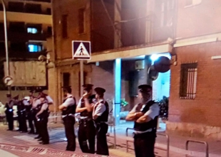 Llega más fuerza pública a Igualada, España
