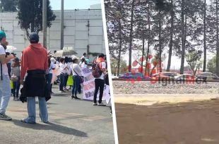 #Video: ¡Precaución! Caos vial por marcha del Tec Regional en Tollocan