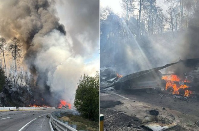 Los hechos ocurrieron a la altura de Llano Grande, en el municipio de Ixtapaluca, en dirección a la Ciudad de México.