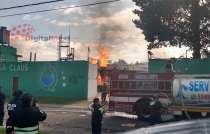 #Video: Incendio de fabrica en #Tianguistenco dejó dos muertos