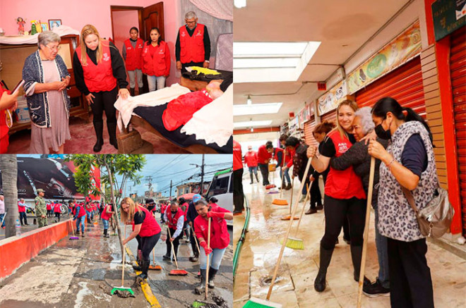 #Video: Ana Muñiz apoya a familias afectadas por intensas lluvias en #SanMateoAtenco