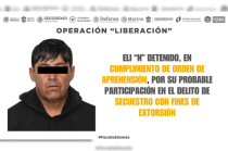 Eli “N” detenido por secuestro exprés y extorsión
