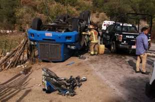 El accidente ocurrió alrededor de las 16:00 horas