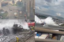 Daños ocasionados por la explosión de una pipa