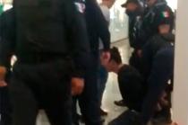 Generó una intensa movilización policiaca y alarma entre clientes y locatarios del lugar