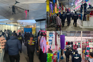 El operativo forma parte de un programa más amplio que comenzó a un costado del Palacio Municipal y busca ordenar el comercio informal