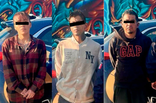 El seguimiento por videovigilancia y un reporte al 911 permitieron ubicar a los presuntos responsables en un inmueble cercano.