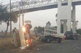 El accidente afecto la circulación por varios minutos. 