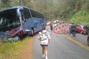 El accidente ocurrió alrededor de las 14:30 horas en el paraje conocido como El Polvorín, a la altura del kilómetro 37 de la vía federal. 