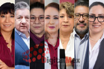 María Esther Rodríguez, Higinio Martínez, Lenia Batres, Yasmín Esquivel, Delfina Gómez, Horacio Duarte, Cristel Pozas