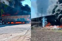 Video: Tren embiste pipa con combustible y provoca explosión e incendio en Querétaro