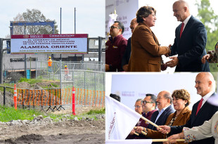 #Video: Dan banderazo a reconstrucción de puentes que conectarán #Edoméx con CDMX, en #Nezahualcóyotl