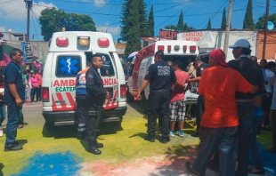 Catorce heridos por explosión de cohetones en procesión