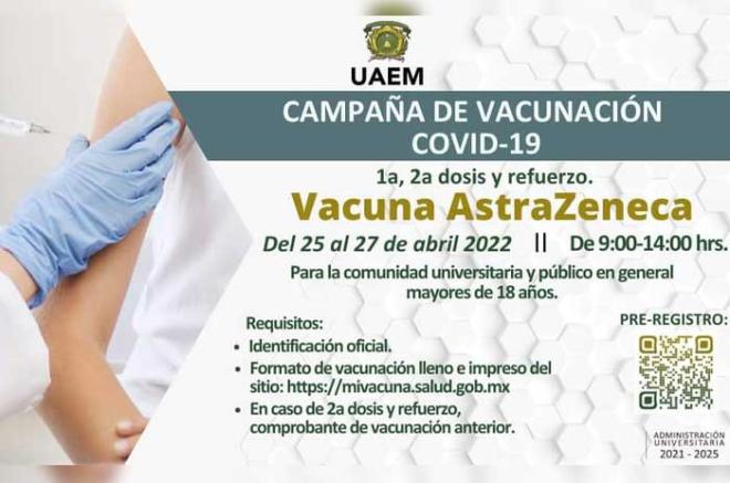 Los Centros universitarios serán sedes de vacunación contra covid-19.