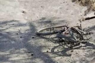 El automóvil impactó a un ciclista quitándole la vida