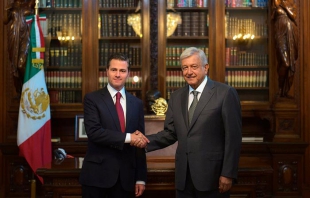 López Obrador se reúne con el Presidente Enrique Peña en Palacio Nacional