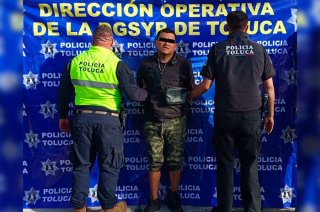 Oswaldo Germán “N”, de 29 años, fue detenido por policías de Toluca.