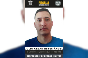Julio César Reyes Ángel fue sentenciado a 62 años y 6 meses de prisión por el delito de homicidio calificado