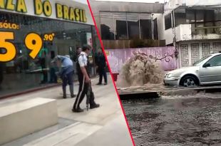#Video #ÚltimaHora: Aguacero inunda Plaza el Molino en Toluca