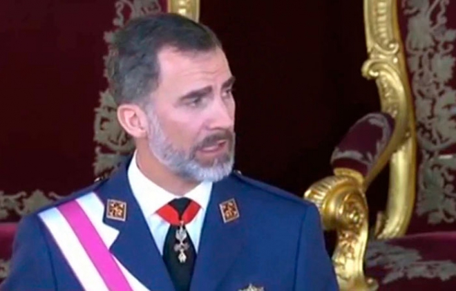 &quot;El Estado asegurará el orden constitucional&quot;: Felipe VI