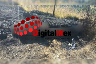 El cuerpo del hombre fue localizado boca arriba y con visibles quemaduras sobre el camino de terracería