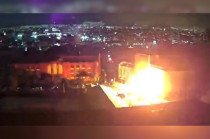 Momento de la explosión e incendio en restaurante &quot;La Soldadera&quot;, CDMX.