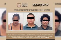 Sergio “N”, de 20 años, Fabián “N”, de 23, y Karla “N”, de 43, fueron detenidos como probables responsables.