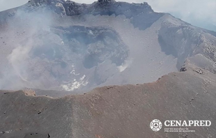 Realizan vuelo de reconocimiento en el Popocatépetl