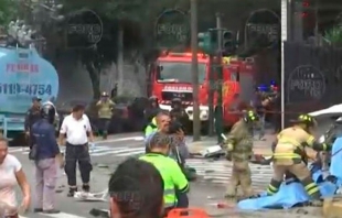 Accidente de pipa en la Ciudad de México deja 10 heridos y cuatro muertos