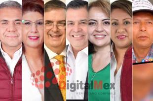 Fernando Vilchis, Mariela Gutiérrez, Marcelo Ebrard, Juan Hugo de la Rosa, Ana Lilia Herrera, Xóchitl Flores, Wilfrido Pérez