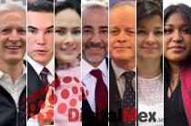 Alfredo del Mazo, Alejandro Moreno, Alejandra del Moral, Fernando Flores, Eric Sevilla, Martha Hilda González, María Elena Martínez.