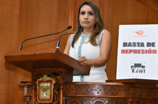La diputada Ruth Salinas presentó en el Congreso mexiquense una iniciativa para establecer protocolos de actuación policial durante marchas y protestas