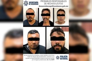 Durante la intervención se aseguraron cuatro armas largas, cargadores, cartuchos útiles y supuesta droga.