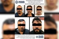 Durante la intervención se aseguraron cuatro armas largas, cargadores, cartuchos útiles y supuesta droga.