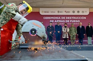 ⁠En coordinación con la Secretaría de la Defensa Nacional, el Gobierno estatal seguirá retirando armas de fuego mediante operativos estratégicos.