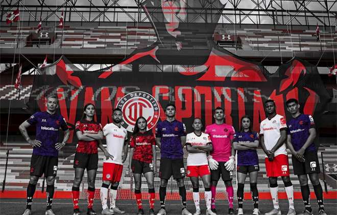 Los Diablos Rojos presentaron su nueva armadura 2021, donde firmaron una alianza estratégica con Caliente.MX