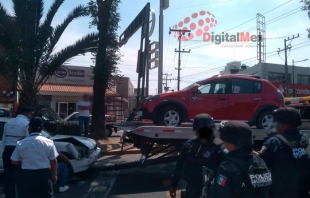 #Video #Accidente: volcadura en Isidro Fabela y Gómez Farías en #Toluca