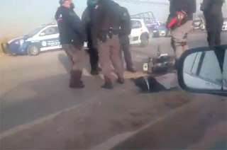 Al parecer pasaron por un punto ciego del camión de volteo