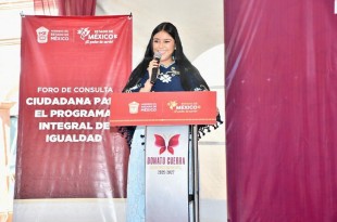 &quot;Este foro es una oportunidad para cerrar brechas, eliminar barreras y garantizar que ninguna mujer en el Sur del Estado de México se quede sin ser escuchada&quot;, expresó la alcaldesa donatense. 