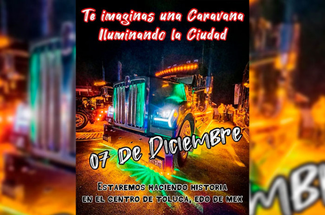 El recorrido iniciará a la 1:00 de la tarde desde el puente de San Luis Mextepec, en Zinacantepec, avanzará por Avenida Adolfo López Mateos y concluirá en el Parque Vicente Guerrero