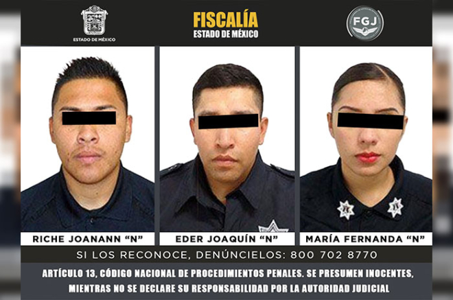 La Fiscalía del Estado de México solicitó y cumplió la orden de aprehensión; los investigados permanecerán en prisión preventiva mientras se realiza la investigación complementaria.