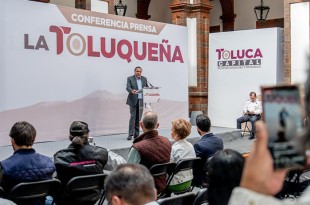 Durante la conferencia La Toluqueña el Presidente Municipal dio a conocer que a través de 22 frentes que trabajan diariamente de día y de noche han realizado la reparación de 8 mil 900 baches.