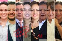 Alejandra del Moral, Elías Rescala, Miguel Sámano, Laura Barrera, Ana Lilia Herrera, Higinio Martínez, Delfina Gómez, Gilda Montaño